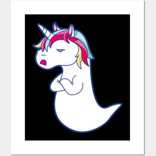 Boonicorn ghost unicorn Posters and Art